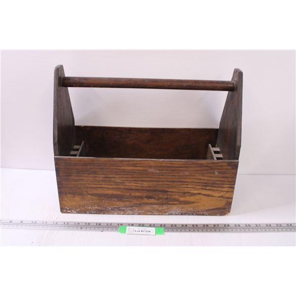 Custom Made Wood Portable Tool Box - 16.5" x 8" x 13"