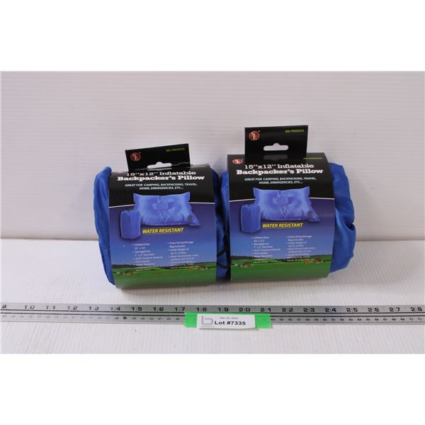 (2) Inflatable Backpackers Pillows