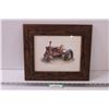 Image 1 : Farmall Tractor Picture in Frame - 14.5" x 12.5"