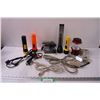 Image 1 : (5) Flashlights, Various Cords, Bulk Tape Remover - As Is