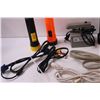 Image 5 : (5) Flashlights, Various Cords, Bulk Tape Remover - As Is