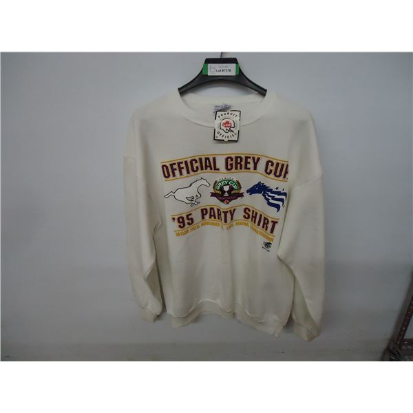 Vintage Never Worn CFL 1995 Grey Cup Party Sweater-from smoke free home-mint