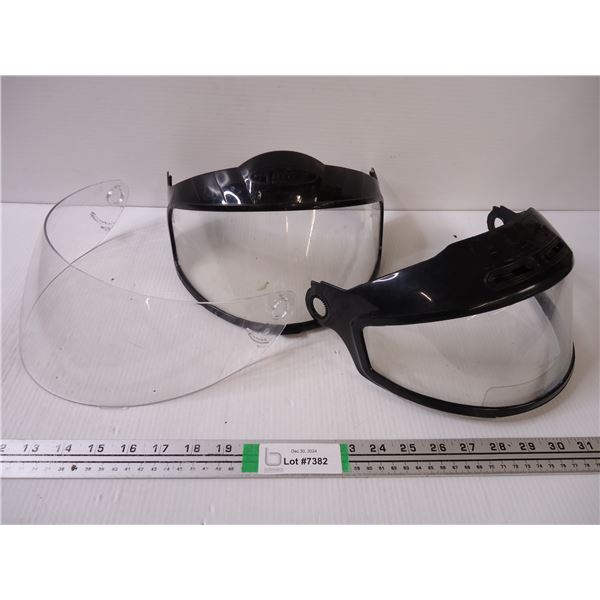 (3) Assorted Snowmobile Visors