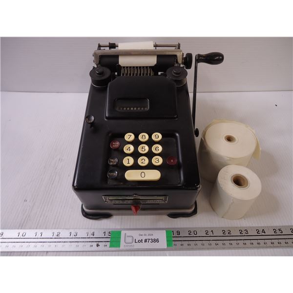 Vintage Remington Adding Machine with Extra Rolls