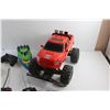 Image 6 : R/C Truck and Boat with Controllers - As Is