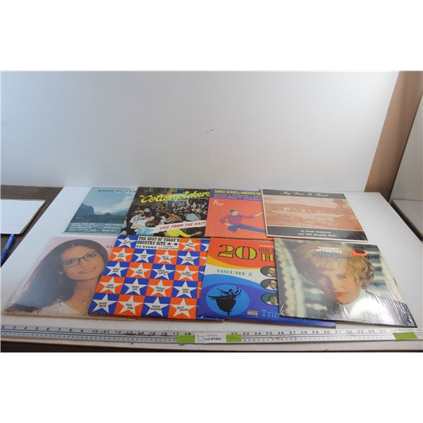 (8) Vinyl Records - Tammy Wynette, Country Hits and Andy Dejarlis