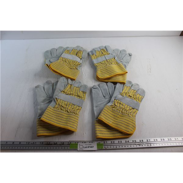 (4) Pairs of Work Gloves
