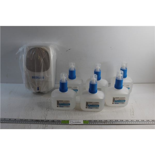 (6) Ecoland Foam Hand Sanitizer Liquids and Soap Dispenser