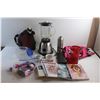Image 1 : *Water Jug, Kenmore Blender, Ceramic Cream & Sugar Set, Books, Coasters and Misc.