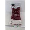 Image 1 : Christmas Tree Skirt 48" Velveteen Snowflake Pattern - NIB