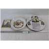 Image 1 : Religious Themed Art (Pope John Paul 2 Decorative Plate, 10 Commandments Decorative Plate, Vintage F