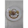Image 3 : Religious Themed Art (Pope John Paul 2 Decorative Plate, 10 Commandments Decorative Plate, Vintage F