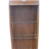 Image 2 : Wooden Display Unit with Glass Shelving 10" x 25" x 72" Tall