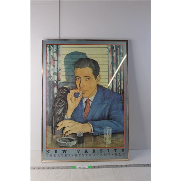 Framed New Varsity Theatre/Restaurant/Bar Artwork 28.25" x 20"