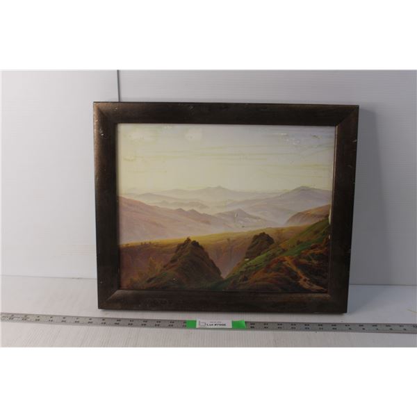 Framed Valley Artwork 19" x 15.5"