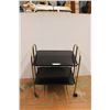 Image 1 : * Rolling Two Tier Foldable Metal Serving Cart - 26" x 31.5" x 18"