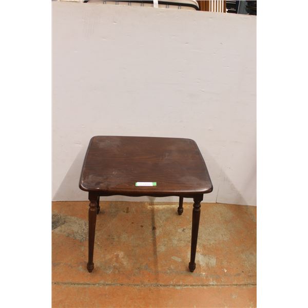 * Wood End Table - Some Wear - 24" x 22" x 20"