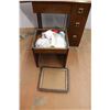 Image 2 : * Vintage Singer Sewing Machine w/Stool & Contents - As Is - 29" x 17" x 31"
