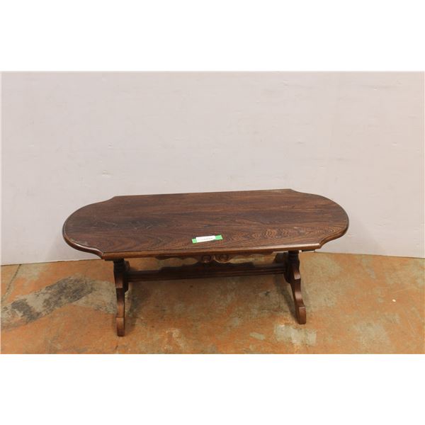 * Wood Coffee Table - Some Wear - 42" x 16" x 18"