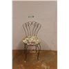 Image 1 : * Metal Vanity Chair w/Upholstered Seat - Some Wear - 29" Back Height & 14" Wide Seat