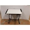 Image 1 : * Rolling Art Desk - Some Wear - 36" x 31" x 24"