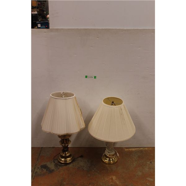 * (2) Table Lamps - Works - Some Wear