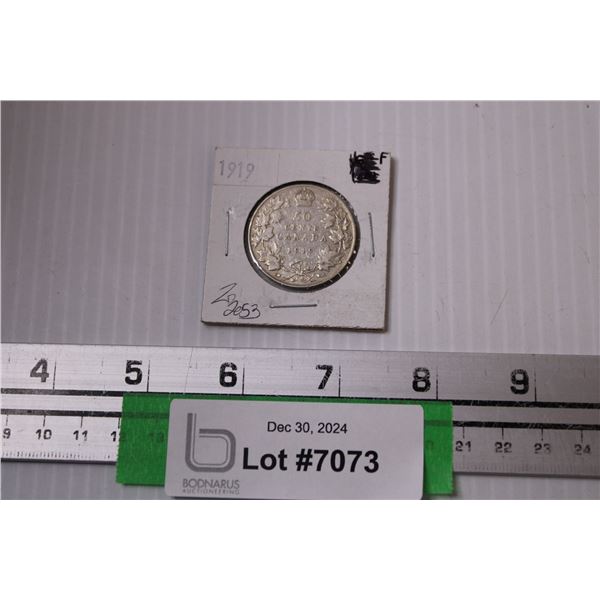 Canadian Fifty Cent Coin - 1919