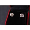 Image 4 : ^ Moissanite 4 ct. GRA Certified Round Brilliant Cut VVS D Color Set in Sterling Silver Earrings