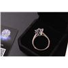 Image 5 : ^ Moissanite 5 Ct. GRA Certified Round Brilliant Cut VVS D Color w/14 Round Cut Cubic Zirconium Set 