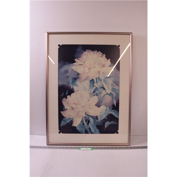 Floral Picture in Frame - 23"x 30"