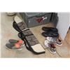Image 9 : Rifle Case, (3) Pairs of Shoes - Size 7Y, Plastic Tote and Enamel Bowl