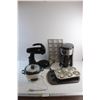 Image 1 : Black & Decker Vegetable Steamer. Coffee Machine, Mixer - As Is and Cupcake & Cookies Trays