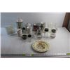 Image 1 : Mugs, Cookie Jar, Tea Pot, Cream & Sugar Set, Plastic Plate, Jars and Misc.