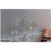 Image 7 : Table Cloths, Doilies, Anniversary Plates and Glass Goblets