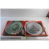 Image 1 : (2) Christmas Glass Serving Platters