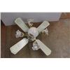 Image 2 : *Brass Ceiling Light/Fan Fixture - As Is