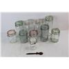 Image 2 : (10) Different Sized Glass Snap Lid Canisters, Wooden Letter Opener
