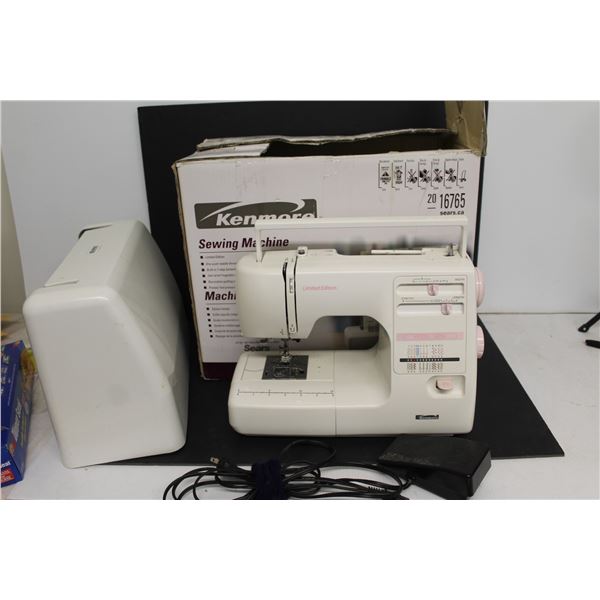 Kenmore Limited Edition Sewing Machine w/ 64 Different Stitch Functions, Box, Cover & Electronic Ped