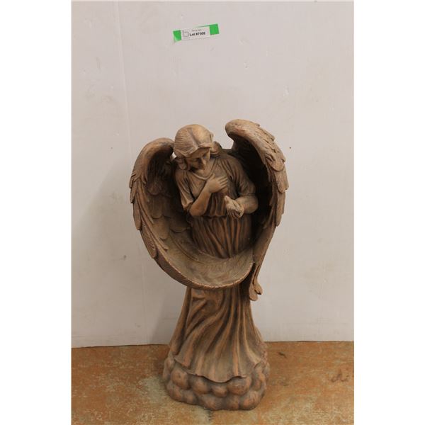 *Angel Holding Dove Whiteware Statue- 35'' Tall