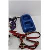 Image 3 : (3) Dog Harnesses, Dog Food & Water Tray- All As Is