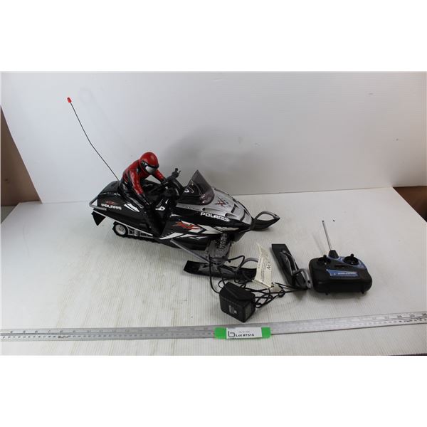 Polaris RC Snowmobile w/ Controller And Charger- As Is