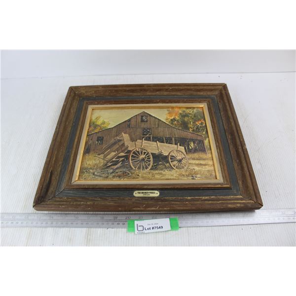 The Brocken Wheel Owls Framed Photo- 17'' x 14''