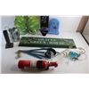 Image 5 : First Alert Fire Extinguisher, Wind Chime, Leaf Serving Tray, Decorative Clock and Misc.