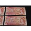 Image 3 : (4) Canadian Two Dollar Bills - 1974