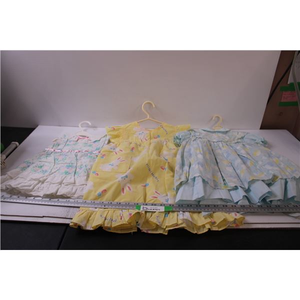 (3) Retro Baby Outfits - 1980's Style - Approx Size 6-12 Month