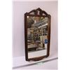 Image 1 : Wood Antique Mirror - Needs Repair, As Pictured - 14" x 28"