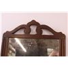 Image 2 : Wood Antique Mirror - Needs Repair, As Pictured - 14" x 28"