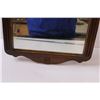Image 3 : Wood Antique Mirror - Needs Repair, As Pictured - 14" x 28"