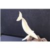 Image 3 : John Perry Driftwood & Whale Figurine - 10" x 11" - Has Chip on Tail