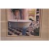Image 3 : Bathing Room Print in Picture Frame - 20" x 24"